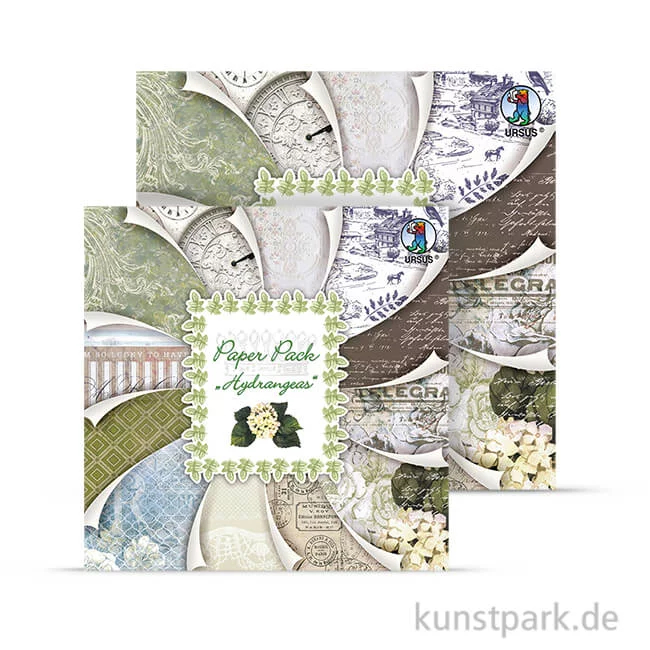 Artikelbild 1 des Artikels “Paper Pack - Hydrangeas, 24 Blatt, 190 g “