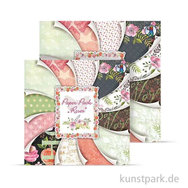 Artikelbild 1 des Artikels “Paper Pack - Roses, 24 Blatt, 190 g “