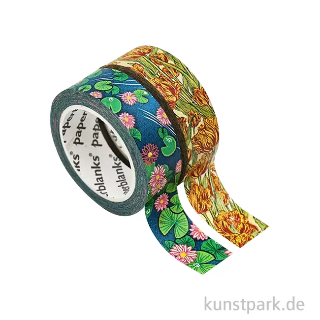 Artikelbild 1 des Artikels “PAPERBLANKS Washi Tape Set, 2 x 10m - Frühling in Holland, Lotusblüten “