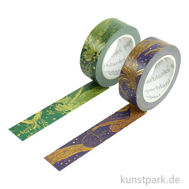 Artikelbild 1 des Artikels “PAPERBLANKS Washi Tape Set, 2 x 10m - Olive & Violet Fairy “