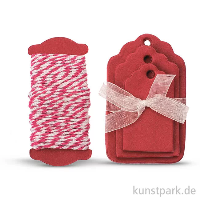 Artikelbild 1 des Artikels “Papier-Etiketten und Band, 15 Stk - Rot “