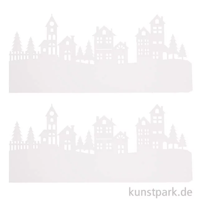 Artikelbild 1 des Artikels “Papier Silhouette Bergdorf, Weiß, 30,7 x 13,3 cm, 2 Stück “