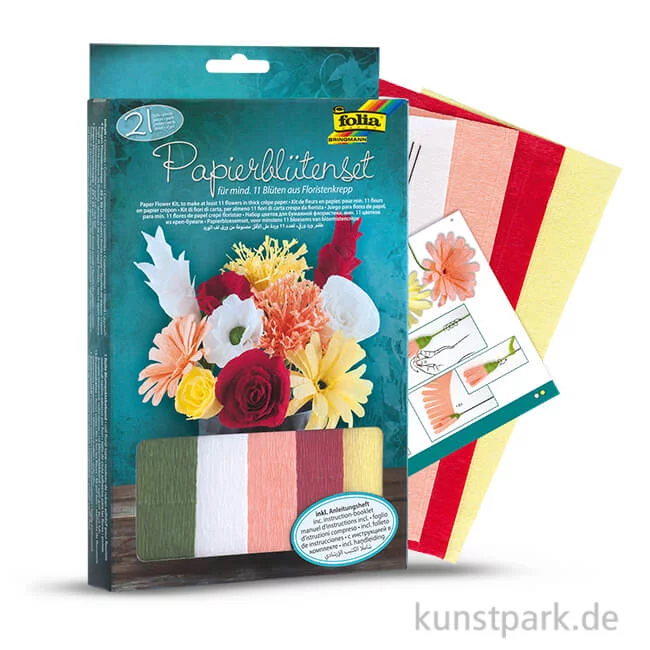 Artikelbild 1 des Artikels “Papierblumen Bastelset, 21-teilig “