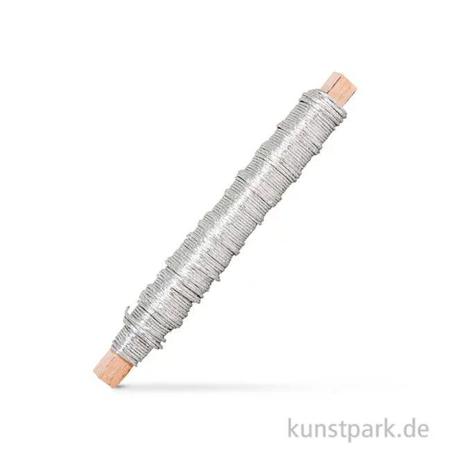 Artikelbild 1 des Artikels “Papierdraht 0,5 mm 20 Meter Silber“