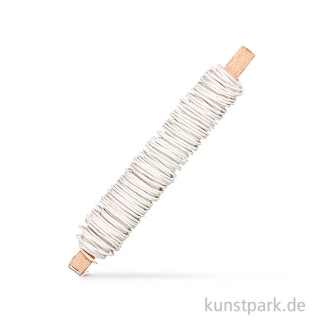 Artikelbild 1 des Artikels “Papierdraht 0,5 mm 20 Meter Weiß“
