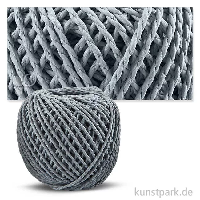 Artikelbild 1 des Artikels “Papiergarn 2,5-3 mm, 150g Einzelfarbe | Hellblau“