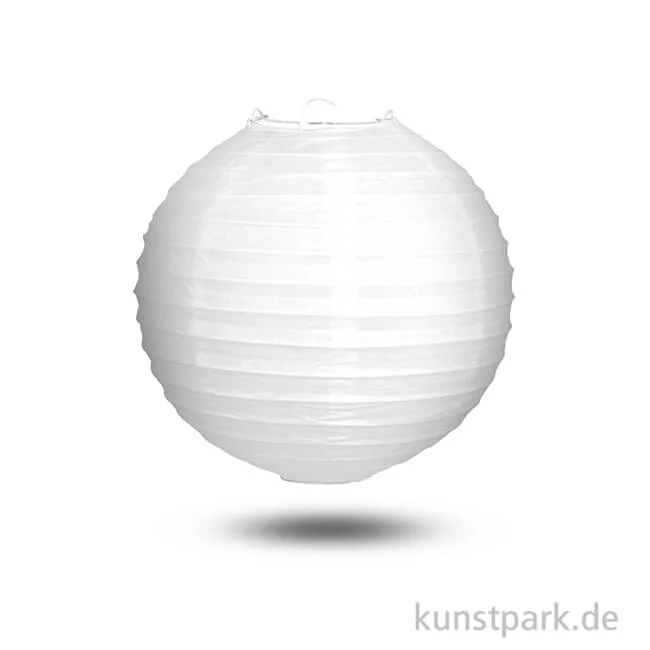 Artikelbild 1 des Artikels “Papierlampion mit Metallgestell, Durchmesser 30 cm - weiß “