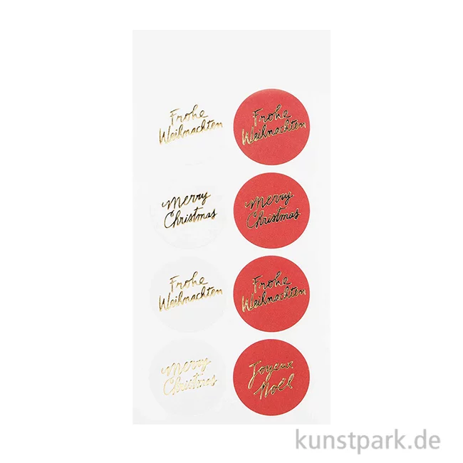 Artikelbild 1 des Artikels “Papiersticker - Merry Christmas, 3 Bögen “