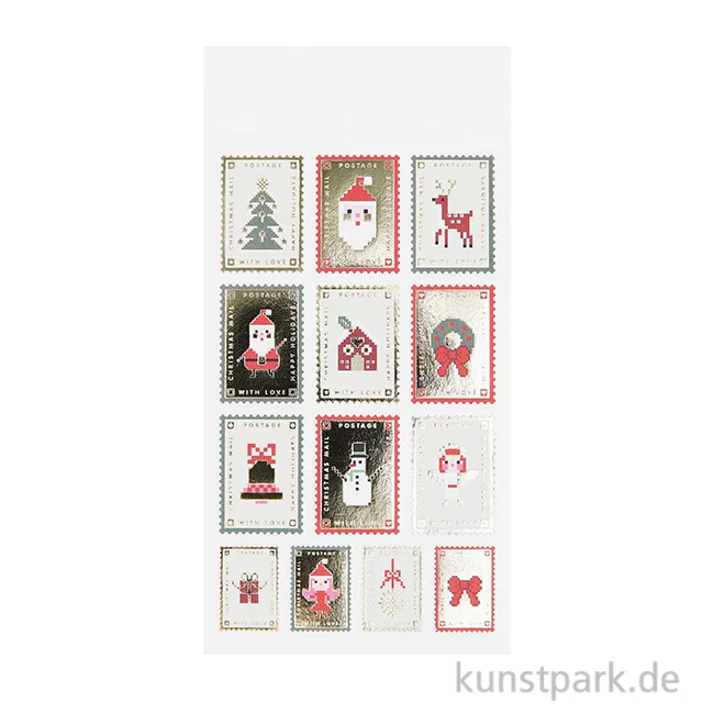 Artikelbild 1 des Artikels “Papiersticker - Weihnachtspost, 3 Bögen “