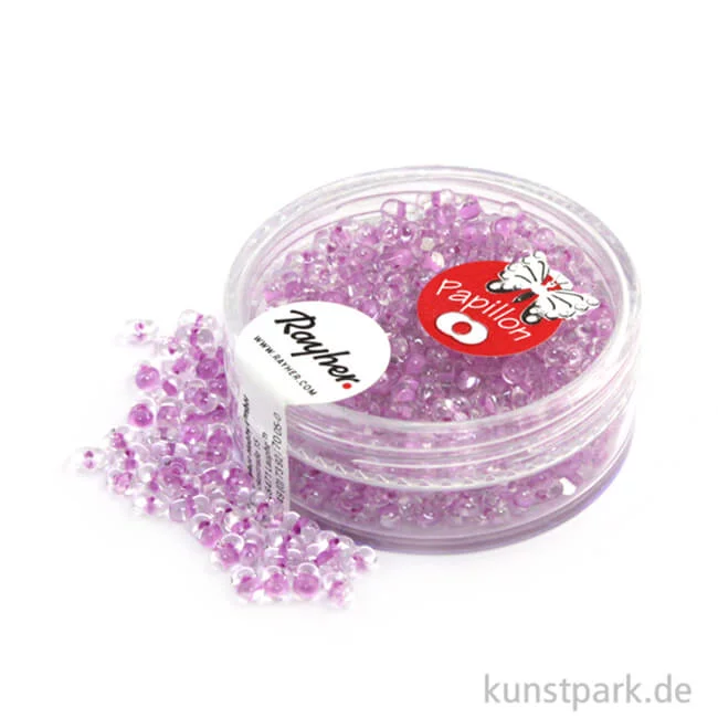 Artikelbild 1 des Artikels “Papillon-Rocailles - 2x4 mm - 18 g Dose | Flieder“