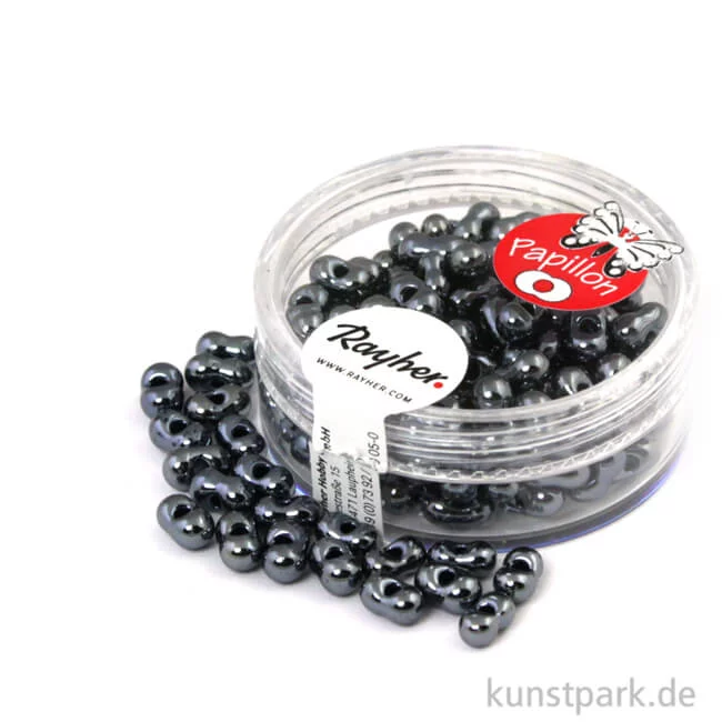 Artikelbild 1 des Artikels “Papillon-Rocailles - 3,2x6,5 mm - 18 g Dose | Anthrazit“