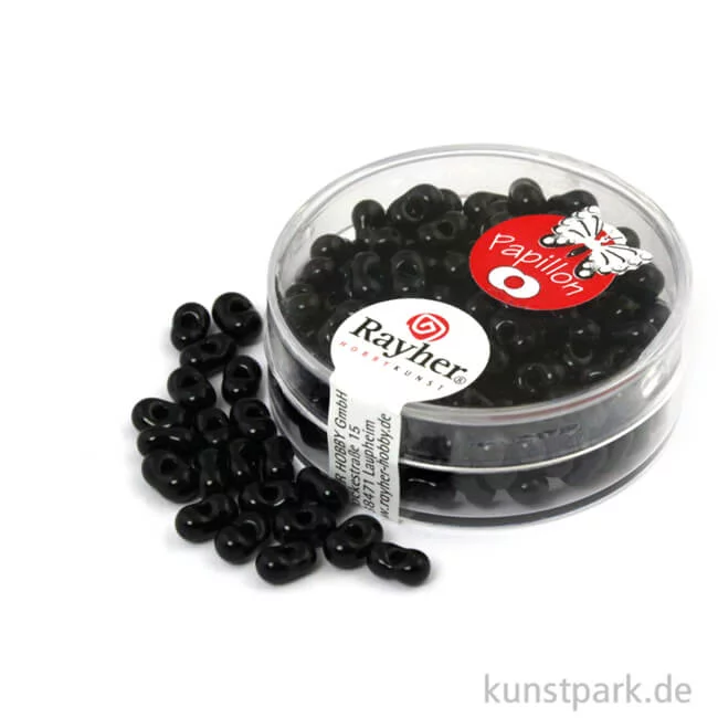Artikelbild 1 des Artikels “Papillon-Rocailles - 3,2x6,5 mm - 18 g Dose | Schwarz“