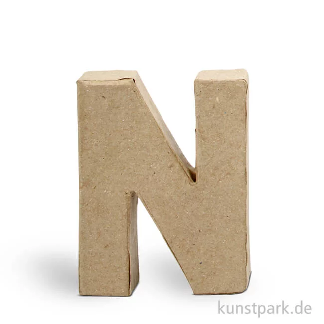 Artikelbild 1 des Artikels “Pappmaché-Buchstaben - handgearbeitet 10 cm Einzeln | N“