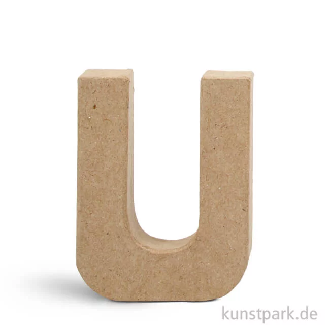 Artikelbild 1 des Artikels “Pappmaché-Buchstaben - handgearbeitet 10 cm Einzeln | U“