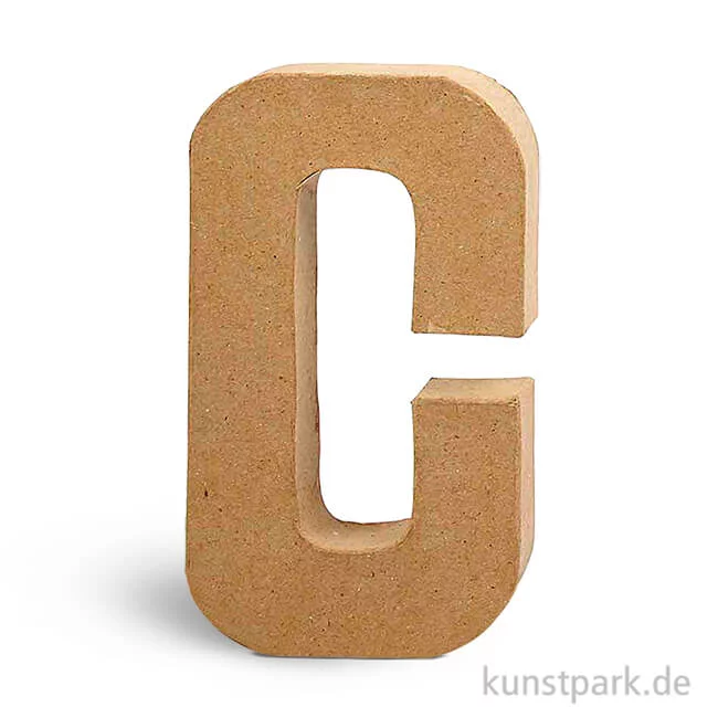 Artikelbild 1 des Artikels “Pappmaché-Buchstaben - handgearbeitet 20,5 cm Einzeln | C“