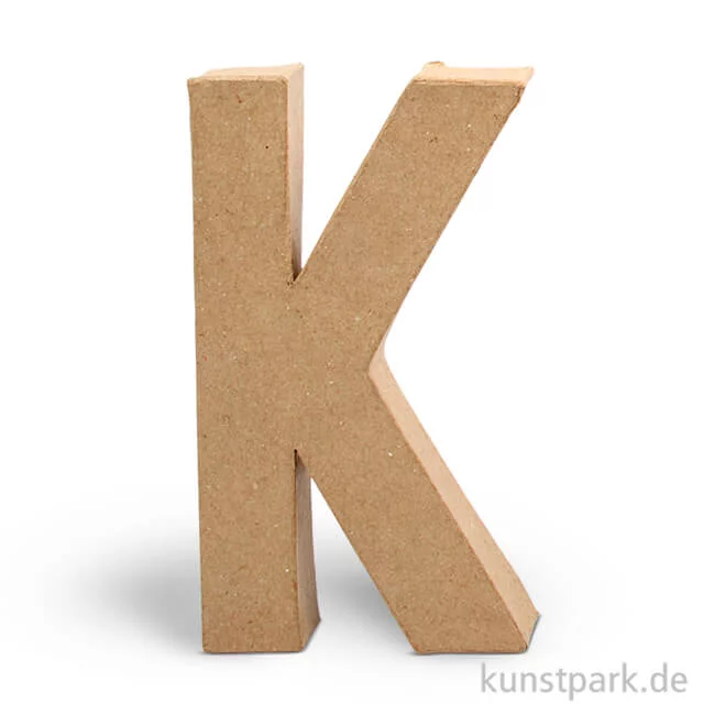 Artikelbild 1 des Artikels “Pappmaché-Buchstaben - handgearbeitet 20,5 cm Einzeln | K“