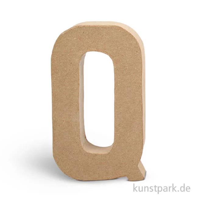 Artikelbild 1 des Artikels “Pappmaché-Buchstaben - handgearbeitet 20,5 cm Einzeln | Q“
