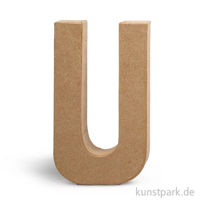 Artikelbild 1 des Artikels “Pappmaché-Buchstaben - handgearbeitet 20,5 cm Einzeln | U“