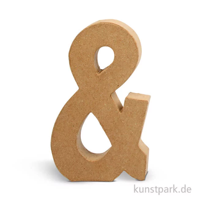 Artikelbild 1 des Artikels “Pappmaché-Buchstaben - handgearbeitet 20,5 cm Einzeln | &“