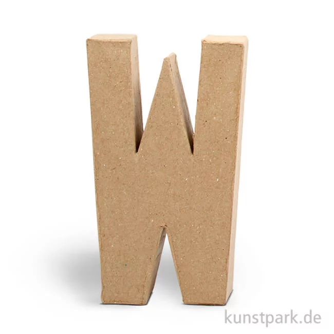 Artikelbild 1 des Artikels “Pappmaché-Buchstaben - handgearbeitet 20,5 cm Einzeln | W“