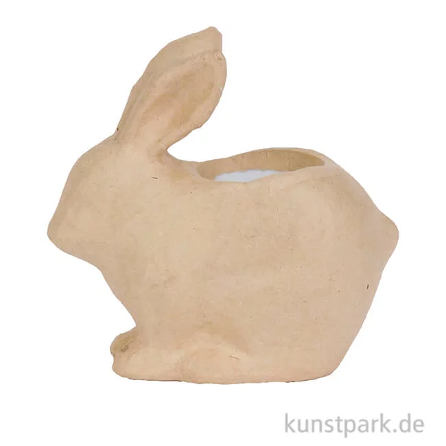 Artikelbild 1 des Artikels “Pappmaché Hasen Übertopf, 19 x 10 x 18,5 cm “
