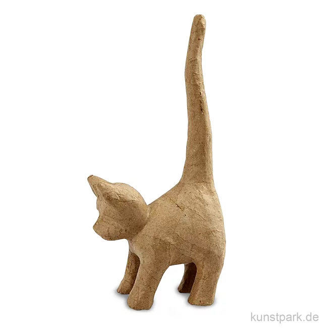 Artikelbild 1 des Artikels “Pappmaché - Katze, handgemacht, Höhe 28 cm “