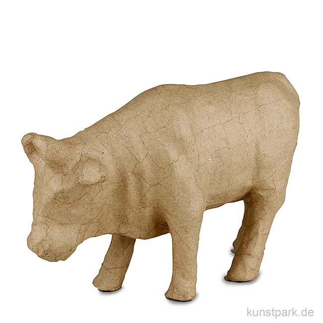 Artikelbild 1 des Artikels “Pappmaché - Kuh, handgemacht, Höhe 15 cm “