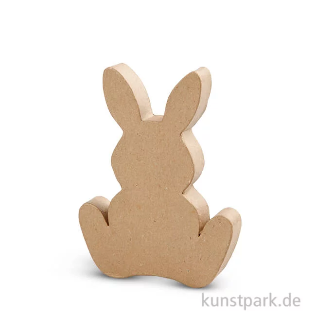 Artikelbild 1 des Artikels “Pappmaché - Osterhase, handgemacht, Höhe 18 cm “