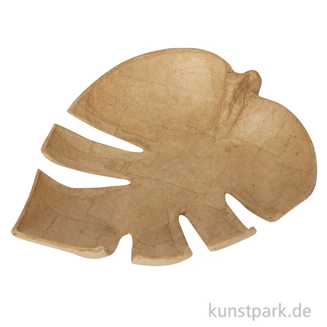 Artikelbild 1 des Artikels “Pappmaché - Schale Monstera Blatt, 18 cm “