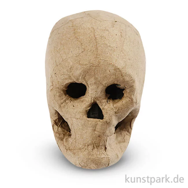 Artikelbild 1 des Artikels “Pappmaché - Totenkopf, handgemacht, Höhe 10 cm “