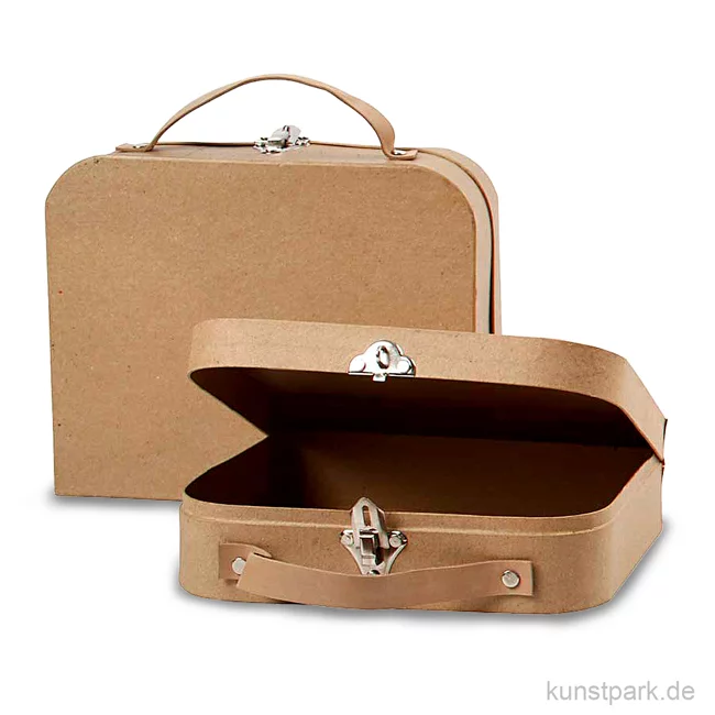 Artikelbild 1 des Artikels “Pappschachtel - Koffer, handgearbeitet, 2 Stück sortiert “