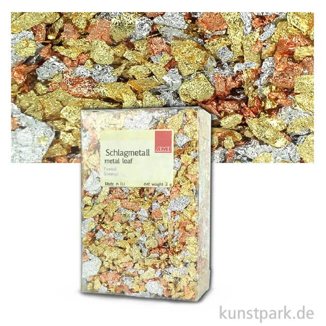 Artikelbild 1 des Artikels “Passione Schlagmetall-Flocken, groß, 3g Mix Sommer“
