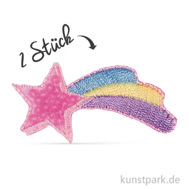 Artikelbild 1 des Artikels “Patch zum Aufbügeln - Falling Star, 5 x 2,5 cm, 2 Stück “