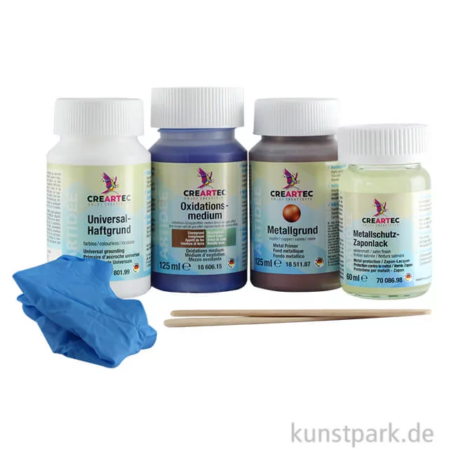Artikelbild 1 des Artikels “Patina Einsteiger-Set - Kupfer bis Grünspan “