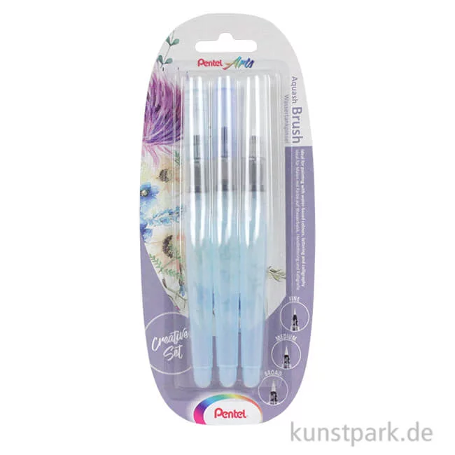 Artikelbild 1 des Artikels “Pentel Aquash Brush Wassertankpinsel 3er Set “
