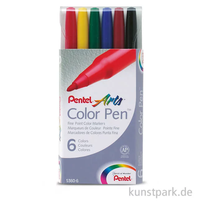 Artikelbild 1 des Artikels “Pentel Arts Colour Pen 6er Set “