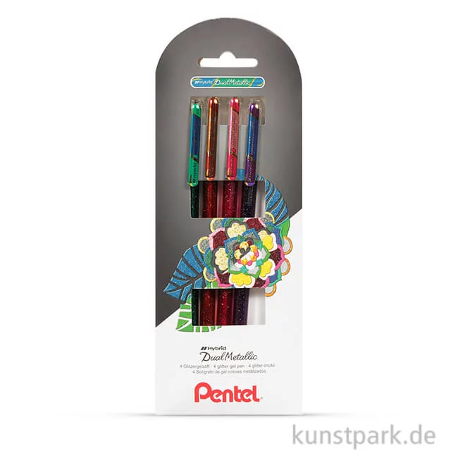 Artikelbild 1 des Artikels “Pentel Hybrid DualMetallic Glitter Gel Pen 4er Set - Set 1 “