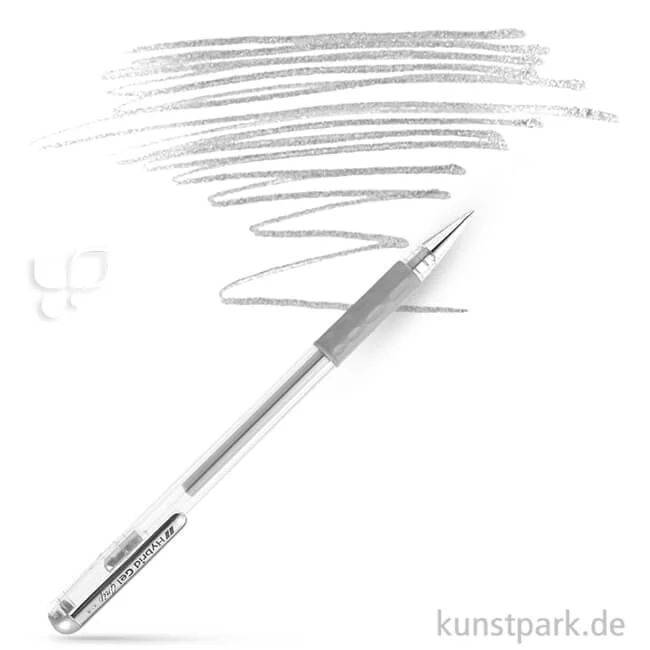 Artikelbild 1 des Artikels “Pentel Hybrid Gel Grip Metallic 0,4 mm | Silber“