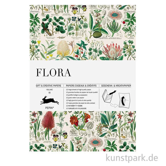 Artikelbild 1 des Artikels “PEPIN Kreativpapier Buch - Flora “