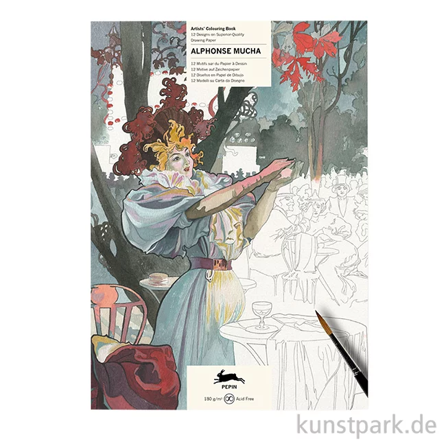 Artikelbild 1 des Artikels “PEPIN Künstler Malbuch - Alphonse Mucha “