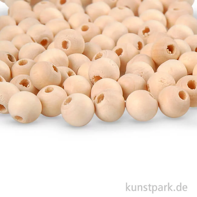 Artikelbild 1 des Artikels “Perlen aus Holz mit großem Loch 8 mm - 100 Stück“