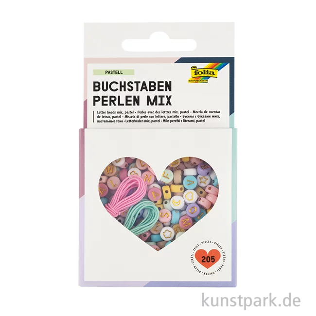 Artikelbild 1 des Artikels “Perlen Mix - BUCHSTABEN Pastell, 205 Teile “