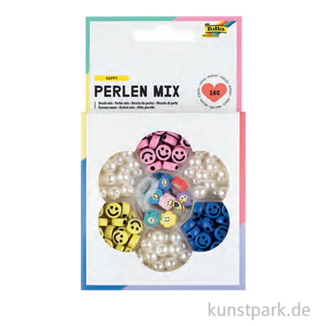 Artikelbild 1 des Artikels “Perlen Mix - SMILEY, 160 Teile “
