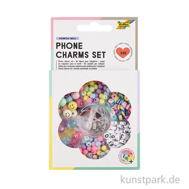 Artikelbild 1 des Artikels “Perlen Set für Handyketten - Phone Charms, Rainbow Smile, 349-teilig “
