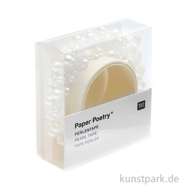 Artikelbild 1 des Artikels “Perlen Tape, Halbperlen Selbstklebend, Offwhite, 1,9 x 50 cm “