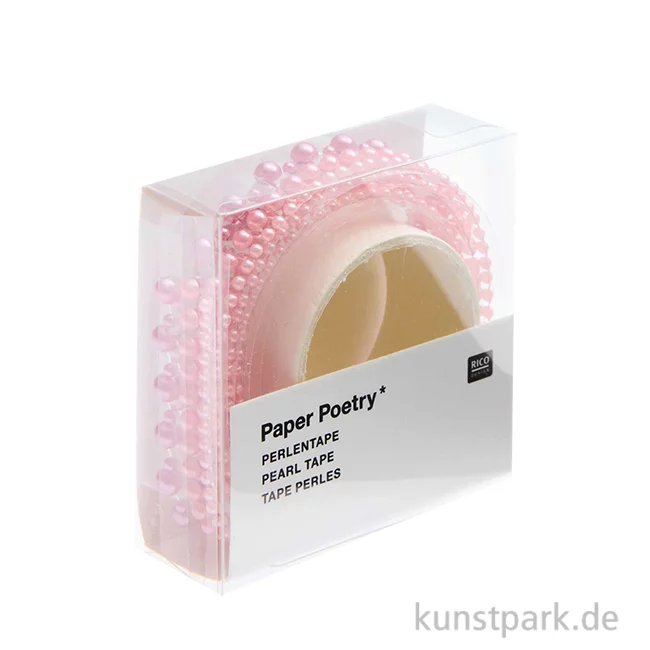 Artikelbild 1 des Artikels “Perlen Tape, Halbperlen Selbstklebend, Rose, 1,9 x 50 cm “