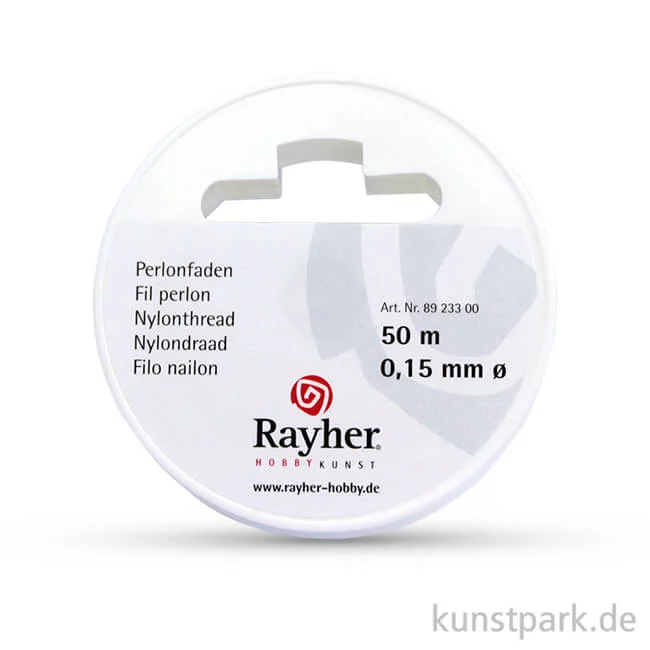 Artikelbild 1 des Artikels “Perlonfaden transparent auf Rolle, reißfest 0,15 mm - 50 Meter“