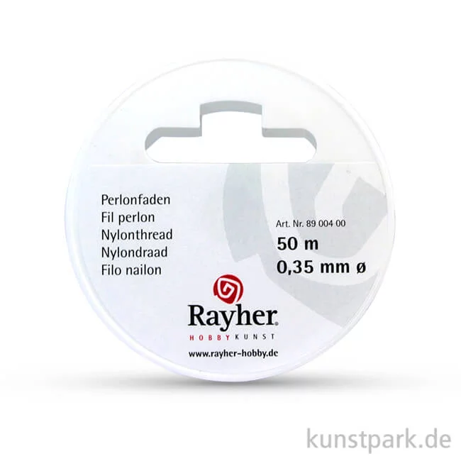 Artikelbild 1 des Artikels “Perlonfaden transparent auf Rolle, reißfest 0,35 mm - 50 Meter“