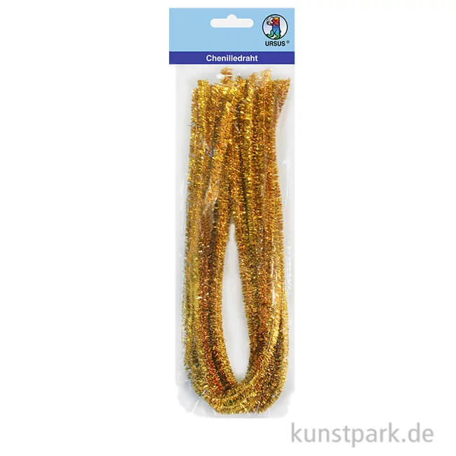 Artikelbild 1 des Artikels “Pfeifenputzer Chenilledraht - Gold, 50 cm, 10 Stück “