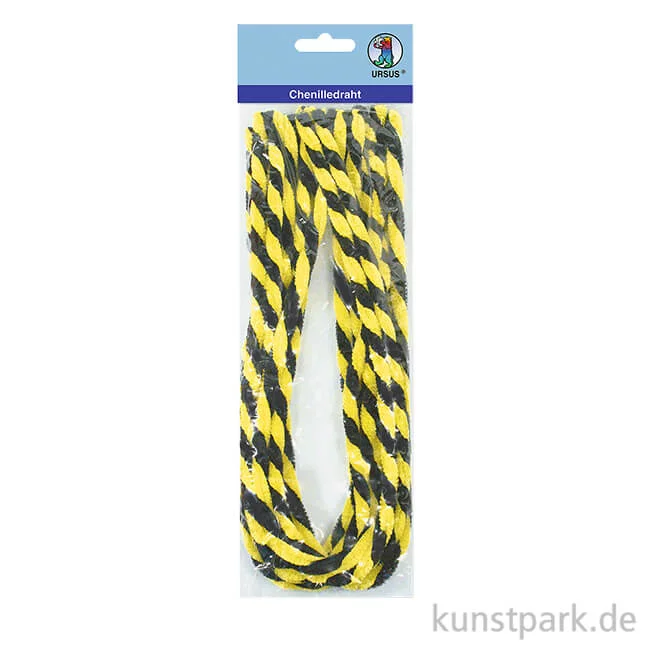 Artikelbild 1 des Artikels “Pfeifenputzer Chenilledraht Halloween, 50 cm, 10 Stück - Gelb-Schwarz “